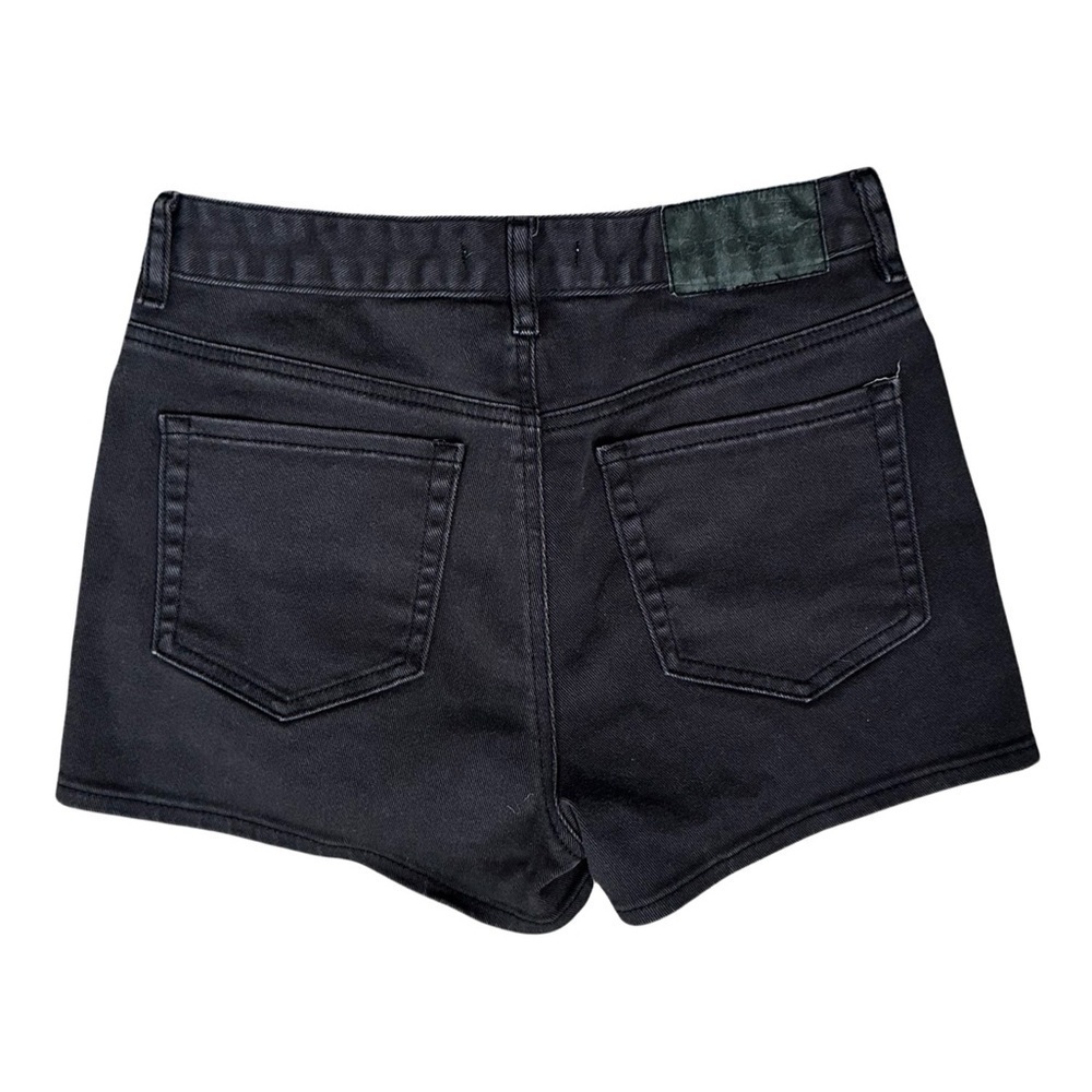 PACSUN Stretch High-Rise Shorts Black Denim Women’s Size 27. - Picture 4 of 15